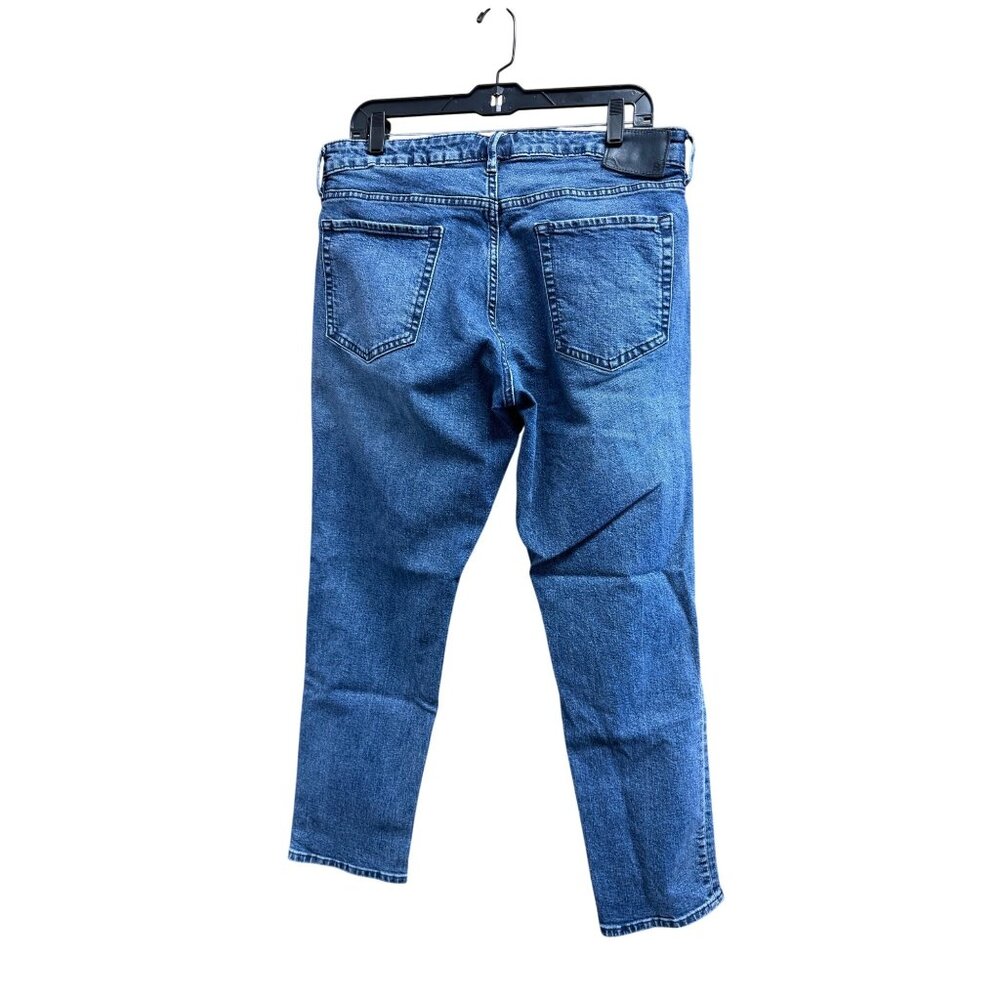 Bonobos Athletic Fit Mens Blue Denim Jeans 33x30 Made In Egypt Cotton Blend
